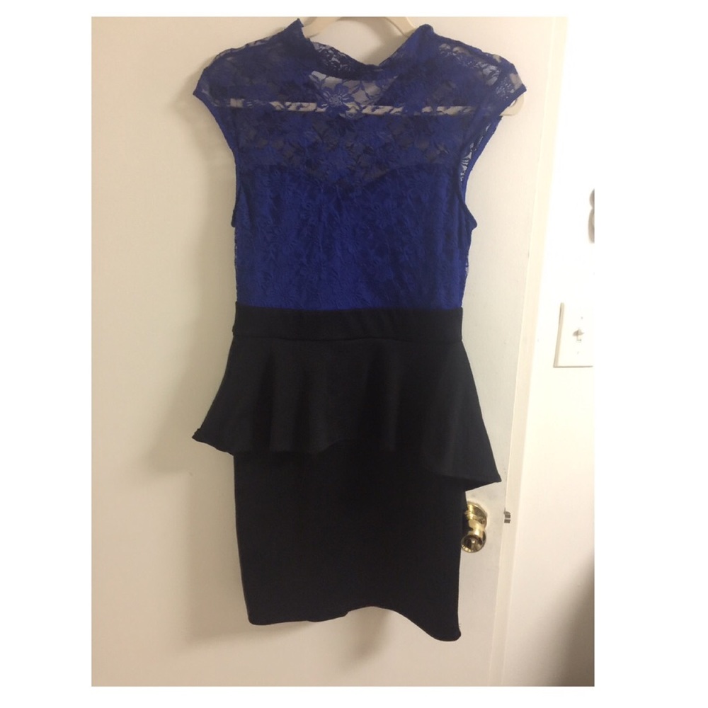 Black n blue dress
